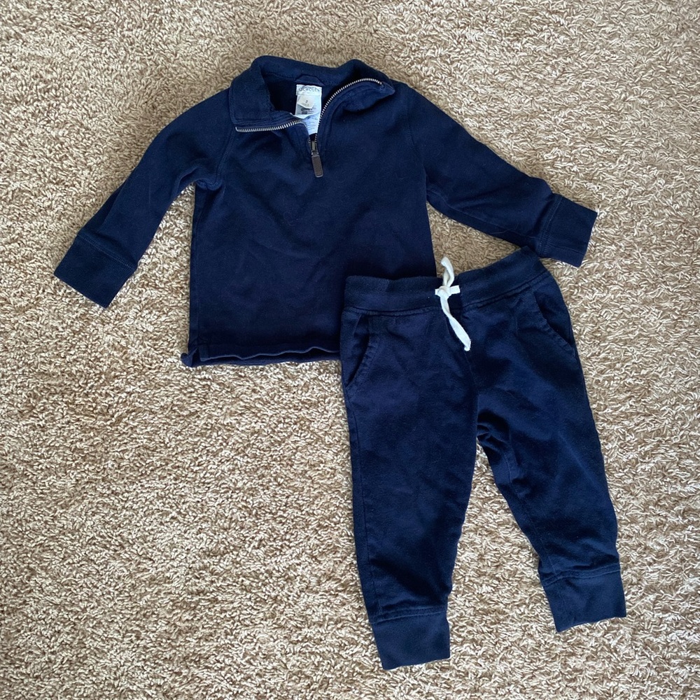 CrewCuts, JCrew, Size 2 Toddler, Sweatsuit, Navy